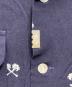 中古・古着 THE CRIMIE (ザ クライミー) CROSS THE LILY” OPEN COLLAR ALOHA SHIRT ネイビー サイズ:M：6000円
