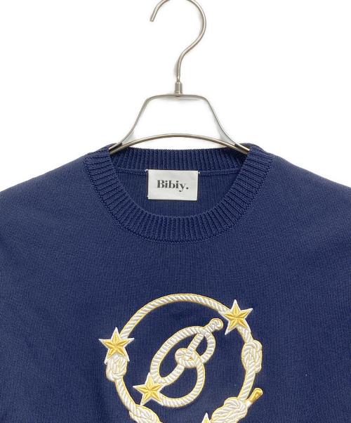 Bibiy.（ビビィ）Bibiy. (ビビィ) B. STELLAR KNIT ネイビー サイズ:Fの古着・服飾アイテム