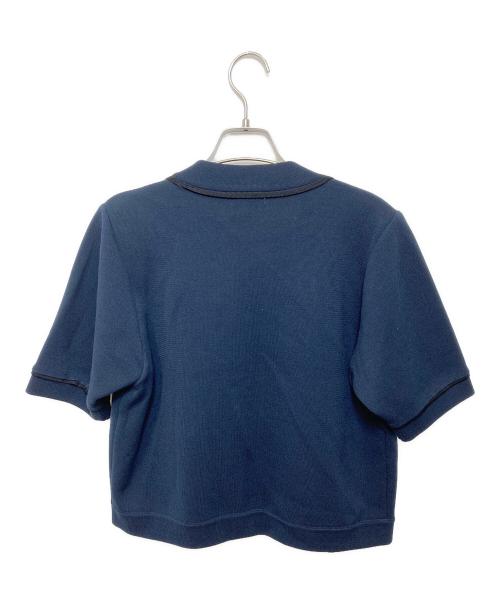 BALLSEY（ボールジィ）BALLSEY (ボールジィ) ミラノリブ ショート スリーブカーディガン ネイビー サイズ:S 未使用品の古着・服飾アイテム