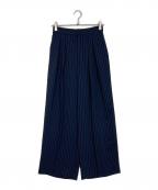 Plageプラージュ）の古着「pin stripe スラックス」｜ネイビー