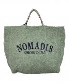 NOMADISノマディス）の古着「SAC BOA ボアトートバッグ」｜グリーン