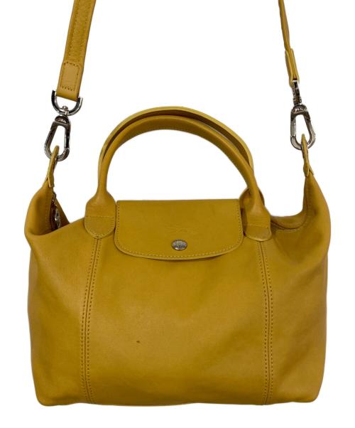 LONGCHAMP（ロンシャン）LONGCHAMP (ロンシャン) 2WAYバッグ イエローの古着・服飾アイテム