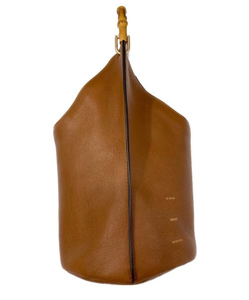 ORSETTO（オルセット）ORSETTO (オルセット) BAMBOO HAND BAG ブラウンの古着・服飾アイテム