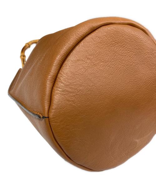ORSETTO（オルセット）ORSETTO (オルセット) BAMBOO HAND BAG ブラウンの古着・服飾アイテム