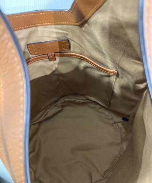 ORSETTO（オルセット）ORSETTO (オルセット) BAMBOO HAND BAG ブラウンの古着・服飾アイテム