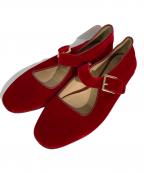 FABIO RUSCONIファビオルスコーニ）の古着「FLAT SHOES」｜レッド