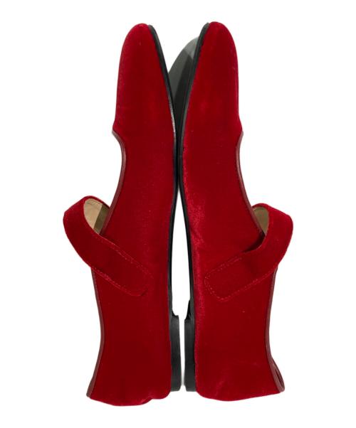 FABIO RUSCONI（ファビオルスコーニ）FABIO RUSCONI (ファビオルスコーニ) FLAT SHOES レッド サイズ:38の古着・服飾アイテム