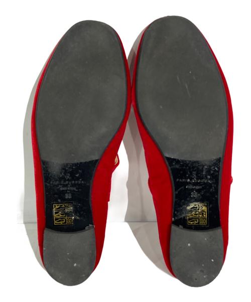 FABIO RUSCONI（ファビオルスコーニ）FABIO RUSCONI (ファビオルスコーニ) FLAT SHOES レッド サイズ:38の古着・服飾アイテム
