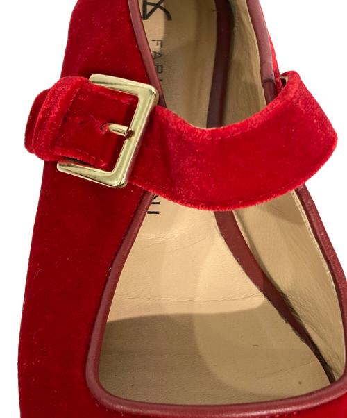 FABIO RUSCONI（ファビオルスコーニ）FABIO RUSCONI (ファビオルスコーニ) FLAT SHOES レッド サイズ:38の古着・服飾アイテム