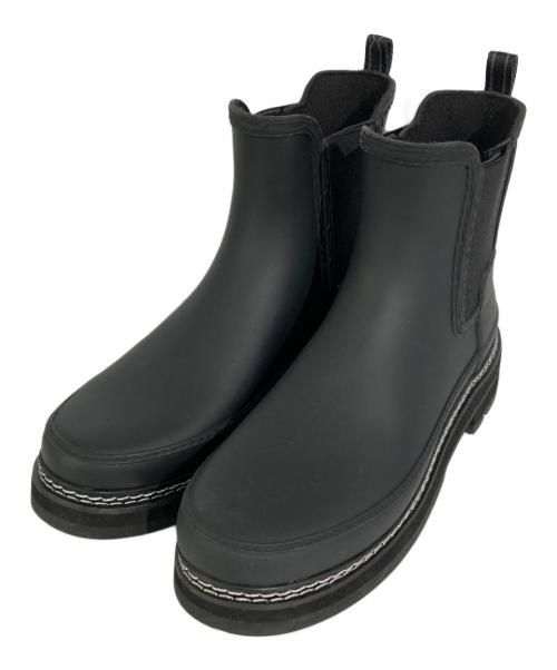 HUNTER（ハンター）HUNTER (ハンター) リファインド スティッチ ディテール チェルシー ブーツ ブラック サイズ:UK6の古着・服飾アイテム