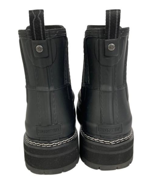 HUNTER（ハンター）HUNTER (ハンター) リファインド スティッチ ディテール チェルシー ブーツ ブラック サイズ:UK6の古着・服飾アイテム