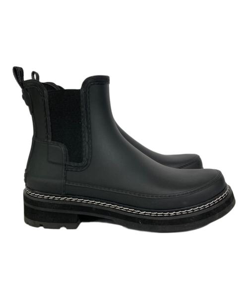 HUNTER（ハンター）HUNTER (ハンター) リファインド スティッチ ディテール チェルシー ブーツ ブラック サイズ:UK6の古着・服飾アイテム