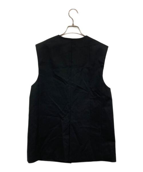 DES PRES（デ プレ）DES PRES (デ プレ) ハイカウントコットンストレッチワイドラペルジレ ブラック サイズ:Fの古着・服飾アイテム
