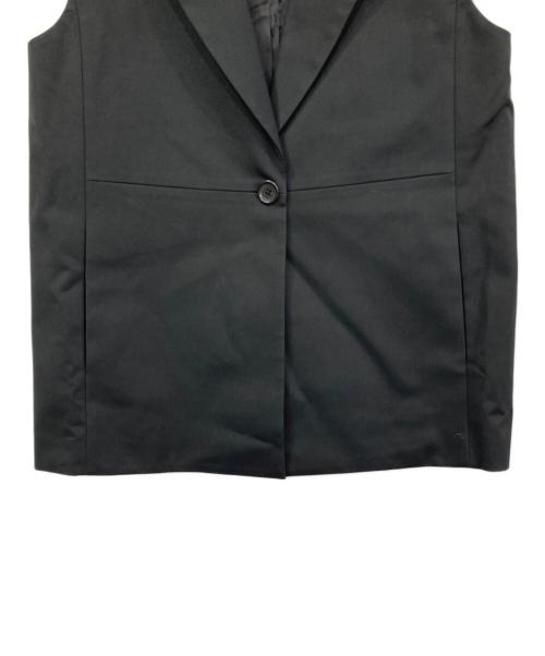 DES PRES（デ プレ）DES PRES (デ プレ) ハイカウントコットンストレッチワイドラペルジレ ブラック サイズ:Fの古着・服飾アイテム