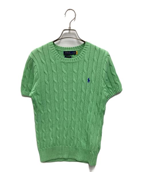 POLO RALPH LAUREN（ポロ・ラルフローレン）POLO RALPH LAUREN (ポロ・ラルフローレン) 半袖ニット グリーン サイズ:SIZE LGの古着・服飾アイテム