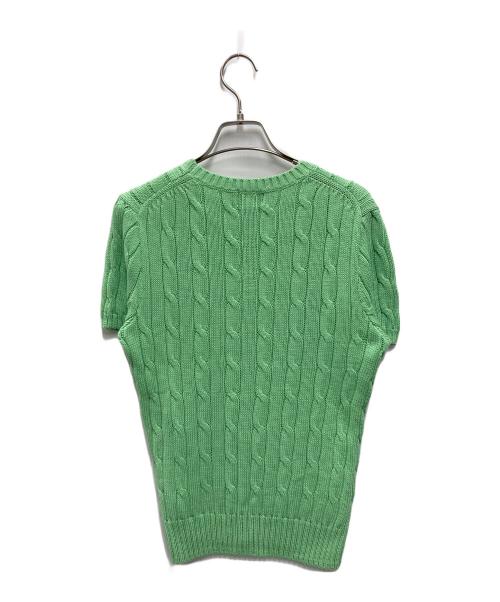 POLO RALPH LAUREN（ポロ・ラルフローレン）POLO RALPH LAUREN (ポロ・ラルフローレン) 半袖ニット グリーン サイズ:SIZE LGの古着・服飾アイテム