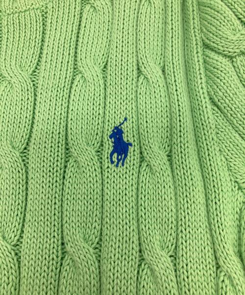 POLO RALPH LAUREN（ポロ・ラルフローレン）POLO RALPH LAUREN (ポロ・ラルフローレン) 半袖ニット グリーン サイズ:SIZE LGの古着・服飾アイテム