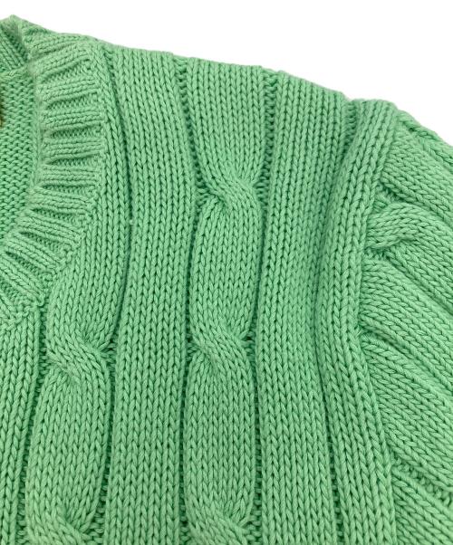 POLO RALPH LAUREN（ポロ・ラルフローレン）POLO RALPH LAUREN (ポロ・ラルフローレン) 半袖ニット グリーン サイズ:SIZE LGの古着・服飾アイテム