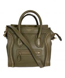 CELINE（セリーヌ）の古着「ラゲージ ナノショッパー」｜カーキ