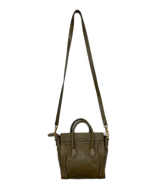 CELINE（セリーヌ）CELINE (セリーヌ) ラゲージ ナノショッパー カーキの古着・服飾アイテム