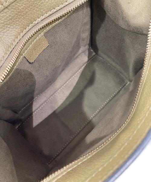 CELINE（セリーヌ）CELINE (セリーヌ) ラゲージ ナノショッパー カーキの古着・服飾アイテム