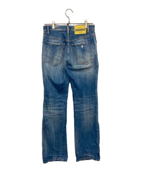 DSQUARED2（ディースクエアード）DSQUARED2 (ディースクエアード) ダメージ加工デニムパンツ ブルー サイズ:34の古着・服飾アイテム