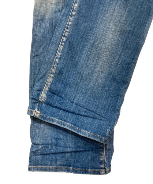 DSQUARED2（ディースクエアード）DSQUARED2 (ディースクエアード) ダメージ加工デニムパンツ ブルー サイズ:34の古着・服飾アイテム