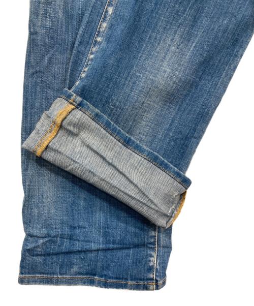 DSQUARED2（ディースクエアード）DSQUARED2 (ディースクエアード) ダメージ加工デニムパンツ ブルー サイズ:34の古着・服飾アイテム