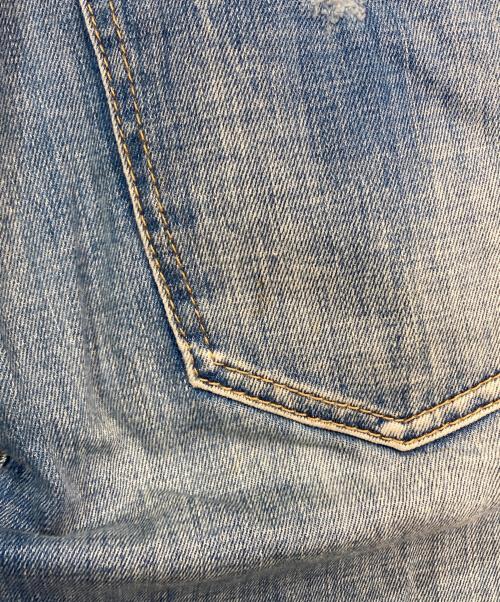 DSQUARED2（ディースクエアード）DSQUARED2 (ディースクエアード) ダメージ加工デニムパンツ ブルー サイズ:34の古着・服飾アイテム