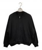 SLOBE IENAスローブ イエナ）の古着「ダブルZIP クルーネックカーディガン」｜ブラック