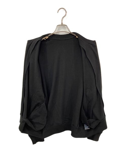 SLOBE IENA（スローブ イエナ）SLOBE IENA (スローブ イエナ) ダブルZIP クルーネックカーディガン ブラック サイズ:Fの古着・服飾アイテム