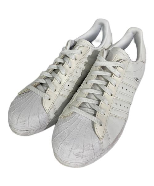 adidas（アディダス）adidas (アディダス) レザースニーカー ホワイト サイズ:US9の古着・服飾アイテム