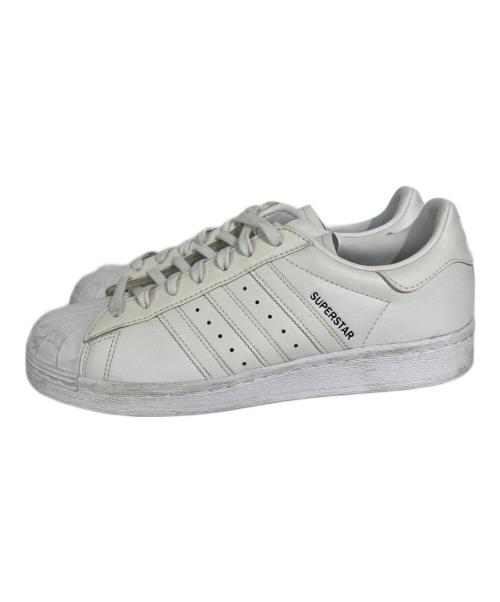 adidas（アディダス）adidas (アディダス) レザースニーカー ホワイト サイズ:US9の古着・服飾アイテム