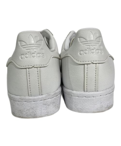 adidas（アディダス）adidas (アディダス) レザースニーカー ホワイト サイズ:US9の古着・服飾アイテム