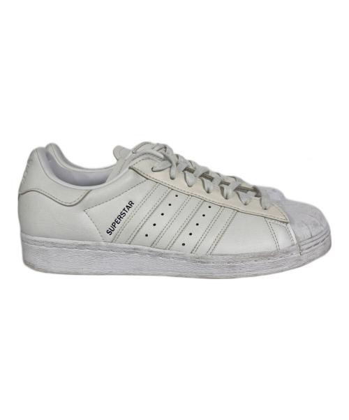 adidas（アディダス）adidas (アディダス) レザースニーカー ホワイト サイズ:US9の古着・服飾アイテム