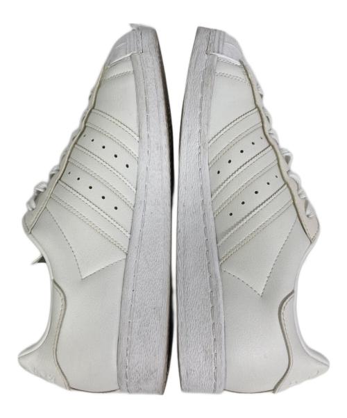 adidas（アディダス）adidas (アディダス) レザースニーカー ホワイト サイズ:US9の古着・服飾アイテム