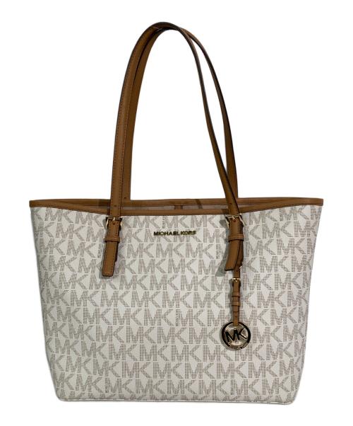 MICHAEL KORS（マイケルコース）MICHAEL KORS (マイケルコース) トートバッグ ホワイトの古着・服飾アイテム