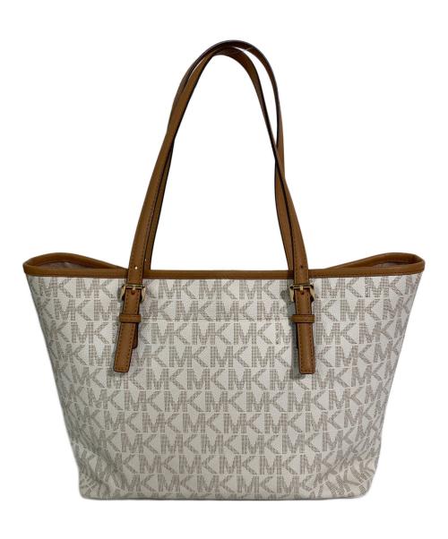 MICHAEL KORS（マイケルコース）MICHAEL KORS (マイケルコース) トートバッグ ホワイトの古着・服飾アイテム