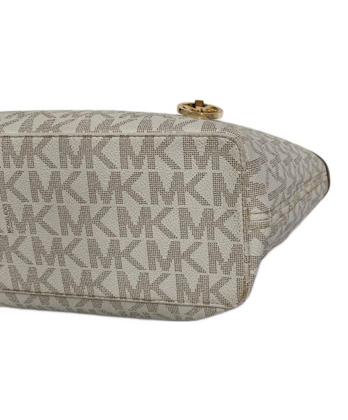 MICHAEL KORS（マイケルコース）MICHAEL KORS (マイケルコース) トートバッグ ホワイトの古着・服飾アイテム