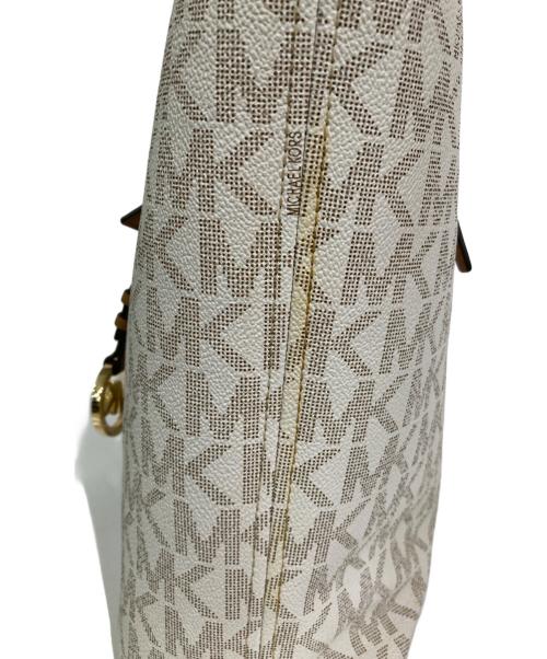 MICHAEL KORS（マイケルコース）MICHAEL KORS (マイケルコース) トートバッグ ホワイトの古着・服飾アイテム
