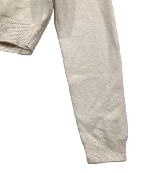 CABAN（キャバン）CABaN (キャバン) コットンカシミヤ クルーネックカーディガン アイボリー サイズ:XSの古着・服飾アイテム