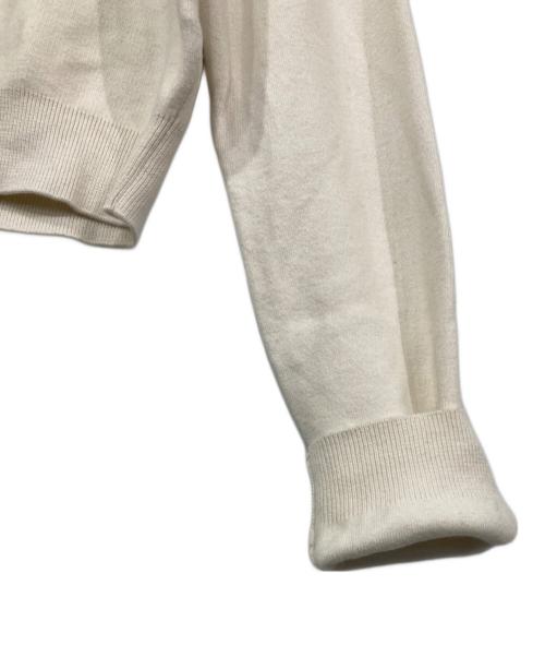 CABAN（キャバン）CABaN (キャバン) コットンカシミヤ クルーネックカーディガン アイボリー サイズ:XSの古着・服飾アイテム