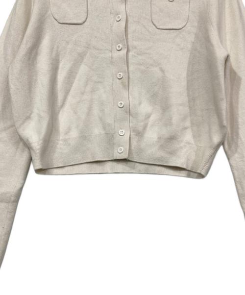 CABAN（キャバン）CABaN (キャバン) コットンカシミヤ クルーネックカーディガン アイボリー サイズ:XSの古着・服飾アイテム