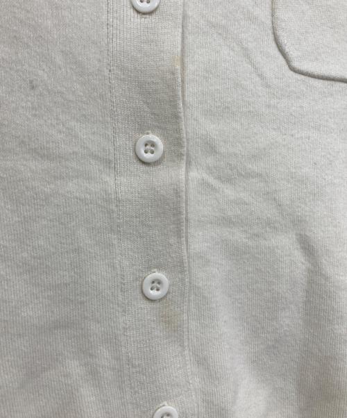 CABAN（キャバン）CABaN (キャバン) コットンカシミヤ クルーネックカーディガン アイボリー サイズ:XSの古着・服飾アイテム