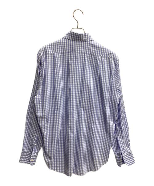 camisas manolo（カミサス マノロ）CAMISAS MANOLO (カミサス マノロ) SHIPS (シップス) GINGHAM NORMAL SHIRT ブルー サイズ:46の古着・服飾アイテム