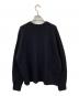 H BEAUTY&YOUTH (エイチ ビューティー&ユース) スポンディッシュ ウール ワイドクルーネック ブラック サイズ:UK36：8000円