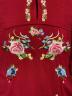 中古・古着 VIVIENNE TAM (ヴィヴィアンタム) Multi flower embroidery on stretch net ブラウス レッド サイズ:40：18000円