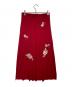 VIVIENNE TAM (ヴィヴィアンタム) Multi flower embroidery on stretch net スカート レッド サイズ:40：16000円