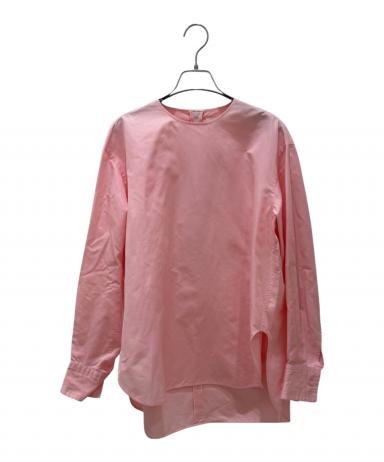 中古・古着通販】BLAMINK (ブラミンク) ノーカラーシルク混ブラウス