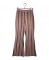 PHEENY（フィーニー）の古着「Pile Border Relaxed Flare Pants」｜パープル